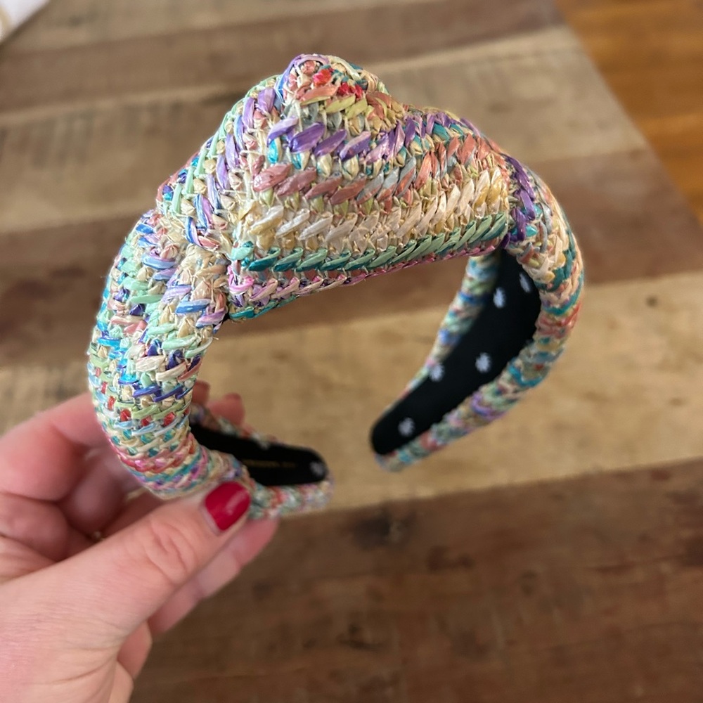 Lele Sadoughi Multicolor Woven Headband